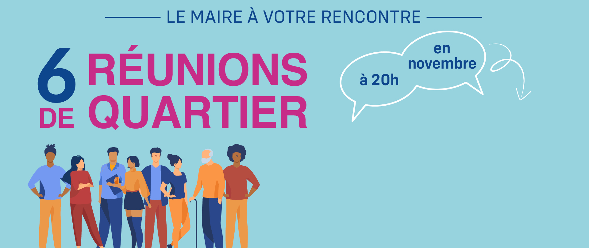 Découvrez toutes les dates des réunions de quartoer